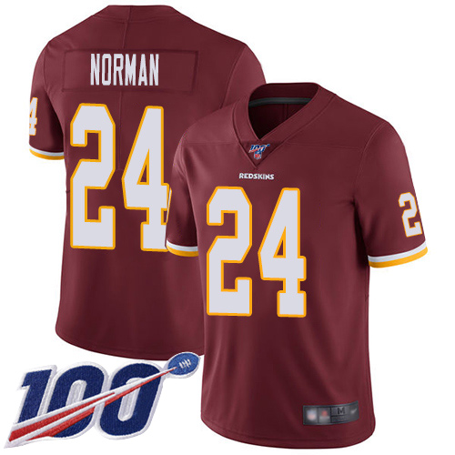 Washington Redskins Limited Burgundy Red Men Josh Norman Home Jersey NFL Football #24 100th->washington redskins->NFL Jersey